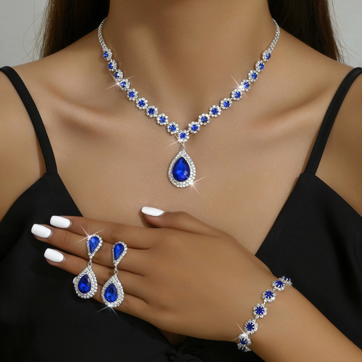 Tree Piece Zirconia Crystal Set